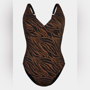 NWT Knix leakproof deep v one piece swimsuit